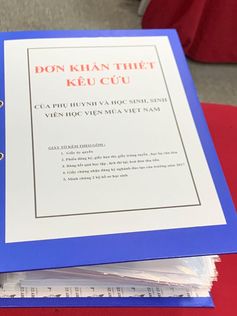 đơn khiếu nại kêu cứu của phụ huynh